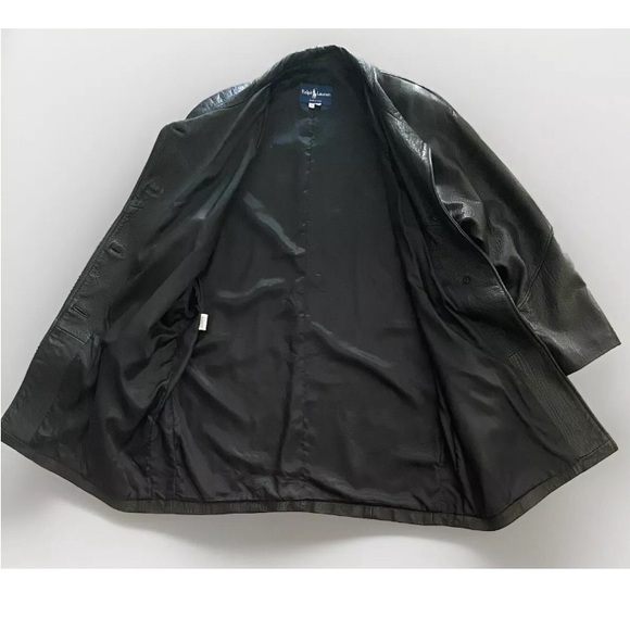 Ralph Lauren Vintage Leather Coat, Womens size XL - Picture 11 of 14